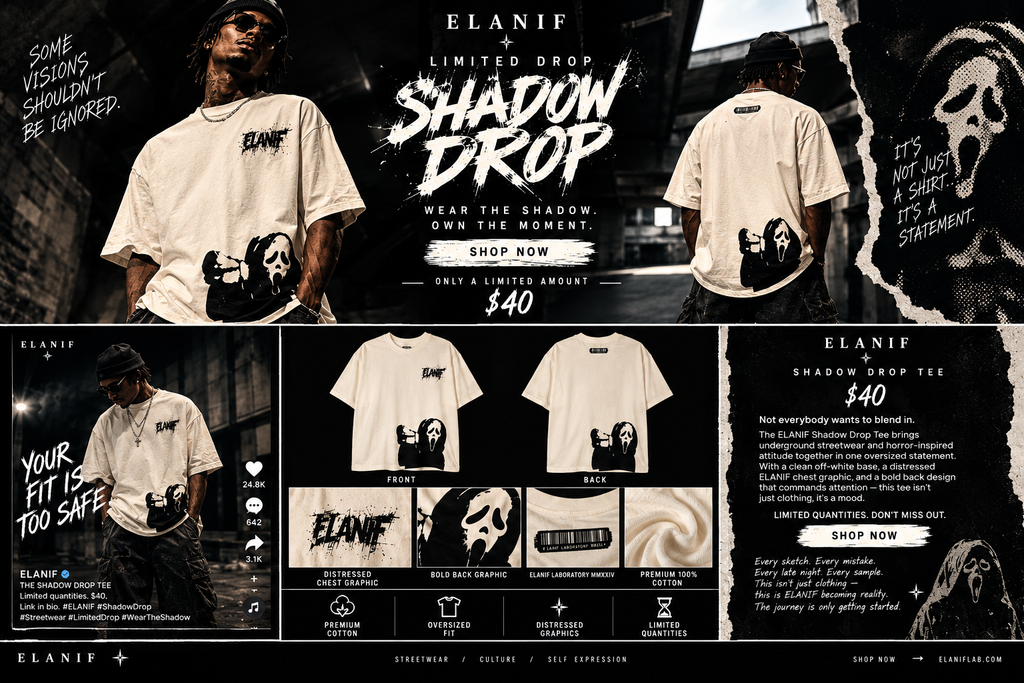 THE SHADOW DROP TEE
